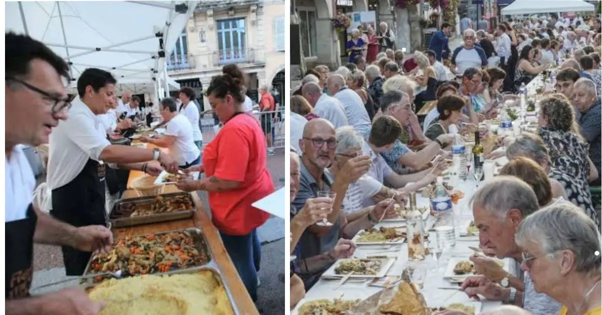 France : un couscous géant réunit 500 personnes dans les rues de Remiremont