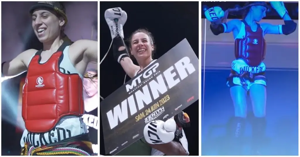 La boxeuse algérienne Sirine Biri enflamme le Grand Prix MTGP de Paris avec une danse kabyle