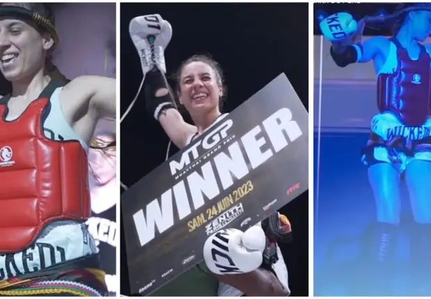 La boxeuse algérienne Sirine Biri enflamme le Grand Prix MTGP de Paris avec une danse kabyle