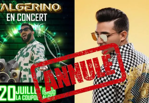 À quelques heures du début, l’Algérino annonce l’annulation de son concert à Alger