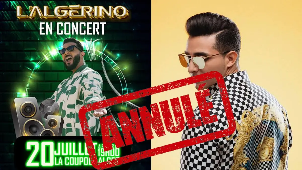 À quelques heures du début, l’Algérino annonce l’annulation de son concert à Alger