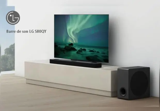 Plongez dans une totale immersion grâce à la barre de son LG S80QY !
