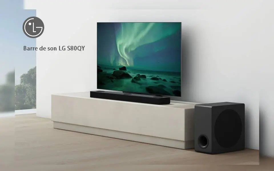 Plongez dans une totale immersion grâce à la barre de son LG S80QY !