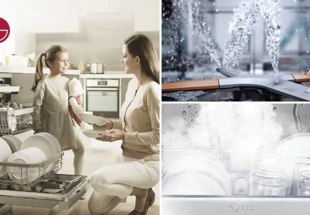 Lave-vaisselle vapeur encastrable LG QuadWash™, révolutionnez la propreté de votre vaisselle !