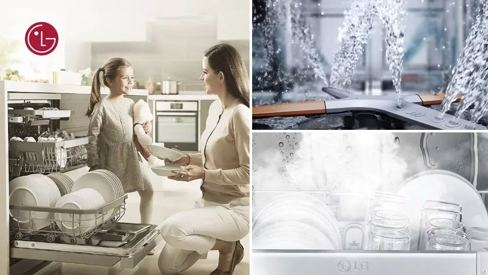 Lave-vaisselle vapeur encastrable LG QuadWash™, révolutionnez la propreté de votre vaisselle !