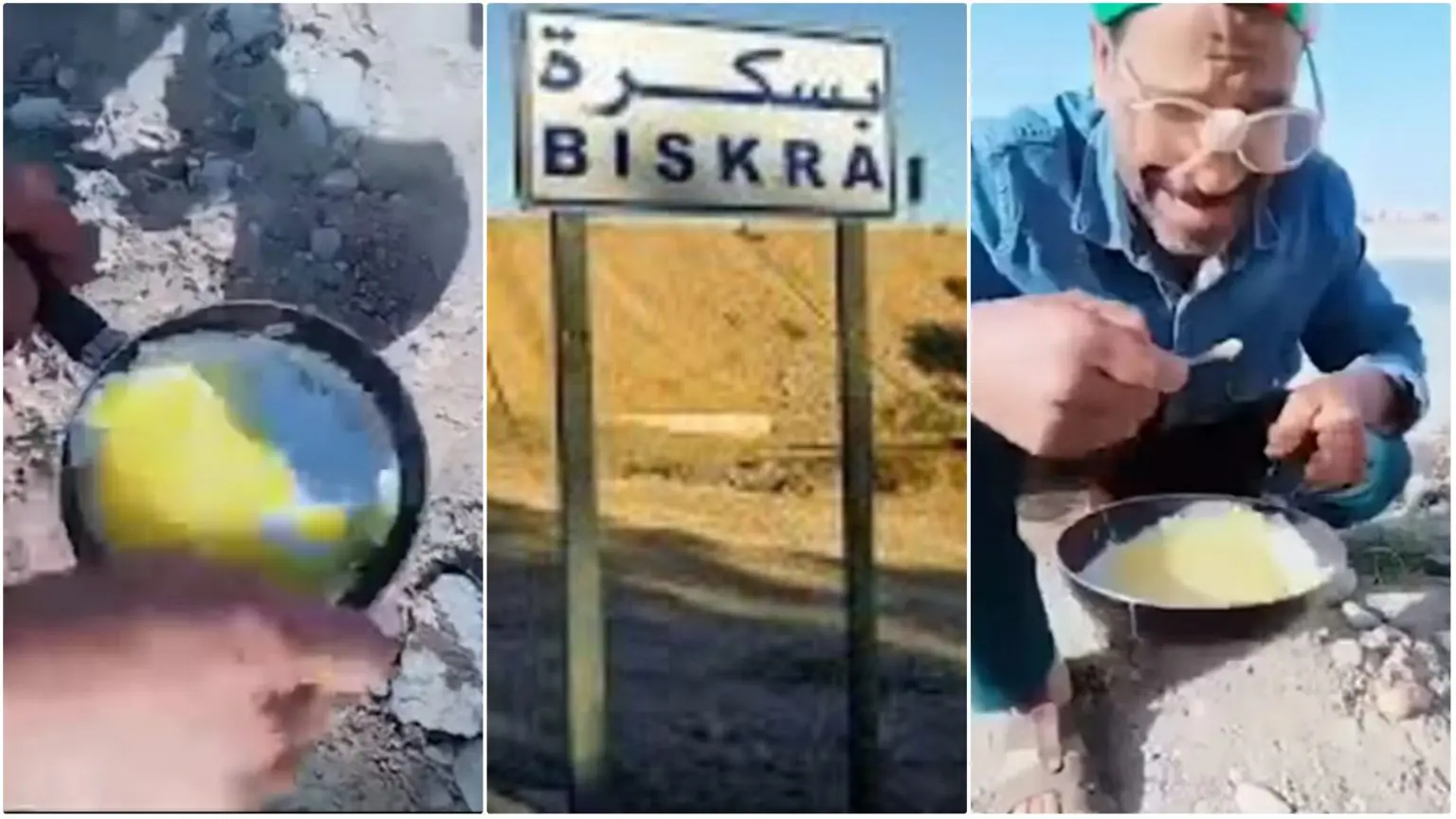 Canicule : un citoyen de Biskra réussit à cuire un œuf au soleil (Vidéo)