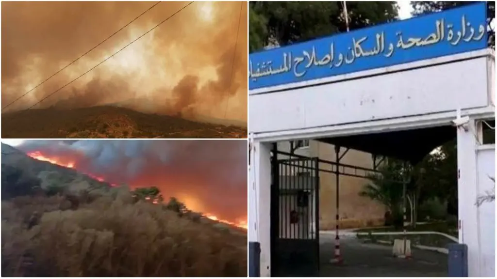 Incendies en Algérie : le ministère de la Santé annonce des mesures d’urgence
