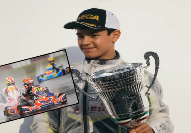 D’origine algérienne, le champion du monde de karting Léo Samy Robinson raconte ses débuts