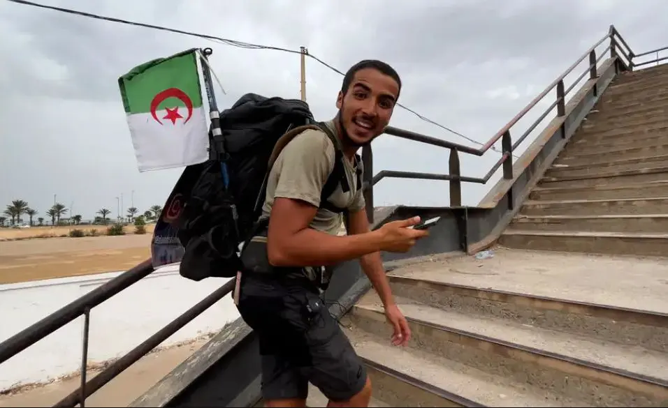 Après plus de 230 jours de marche à pied depuis l’Algérie, Mehdi Debbrah arrive enfin en France