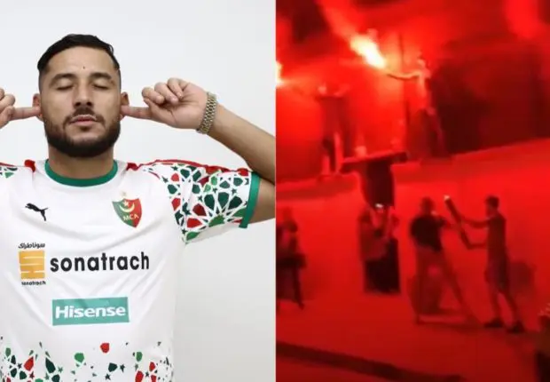 De retour à Oran, Belaili fête sa signature pour le MCA (vidéo)