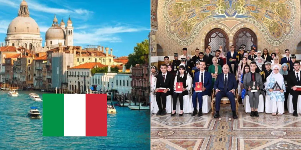 Un séjour à caractère touristique en Italie pour les 110 meilleurs bacheliers algériens de 2023