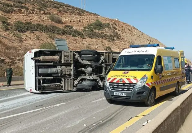 Un accident de la circulation à Tlemcen fait 38 blessés (Protection civile)