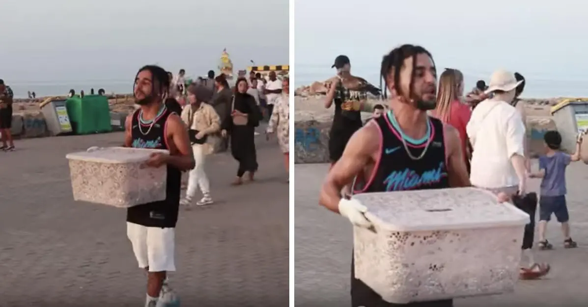 Un vendeur de burgers qui emploie l’anglais pour écouler sa marchandise fait le buzz