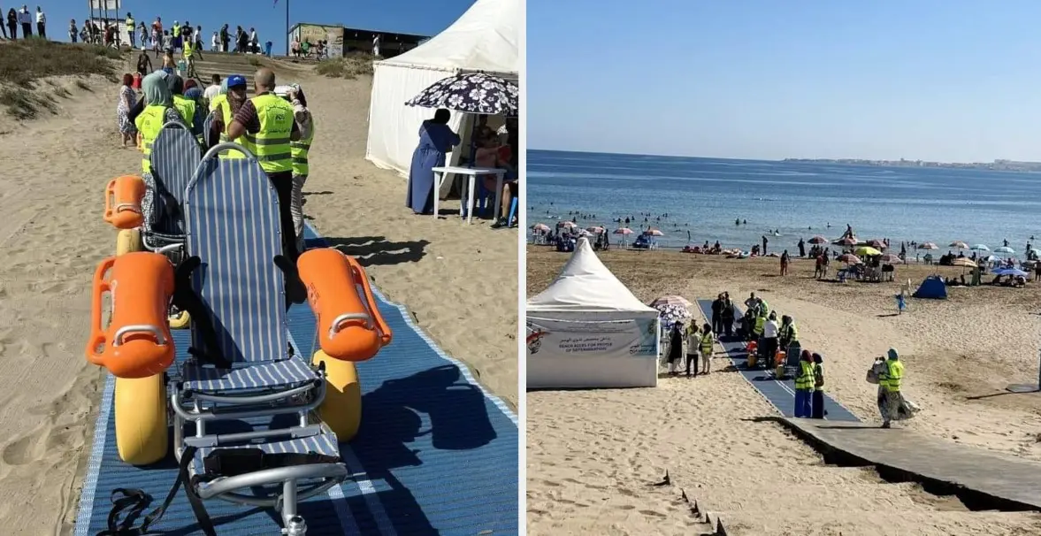 Alger : des plages accessibles aux personnes handicapées