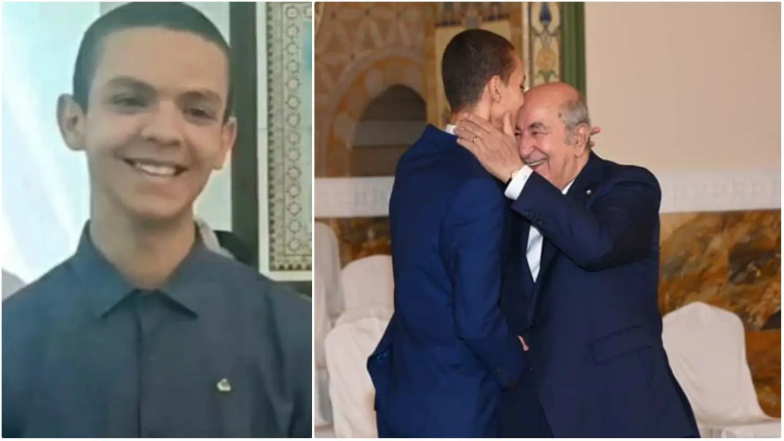 Le bachelier Benkadache veut étudier aux USA et s’engage auprès de Tebboune à revenir en Algérie