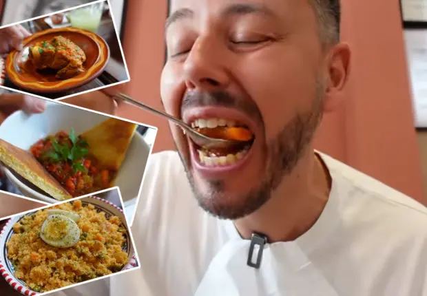 Kesra, Hmiss ou encore Couscous … L&rsquo;influenceur français Florian OnAir teste la cuisine kabyle