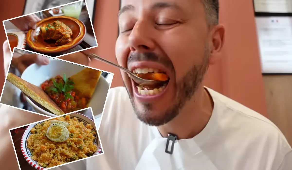 Kesra, Hmiss ou encore Couscous … L’influenceur français Florian OnAir teste la cuisine kabyle