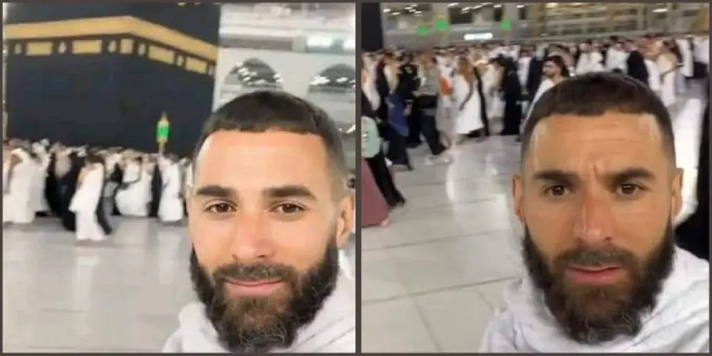 Karim Benzema en lieux saints devant la Mecque, la toile s’enflamme (vidéo)