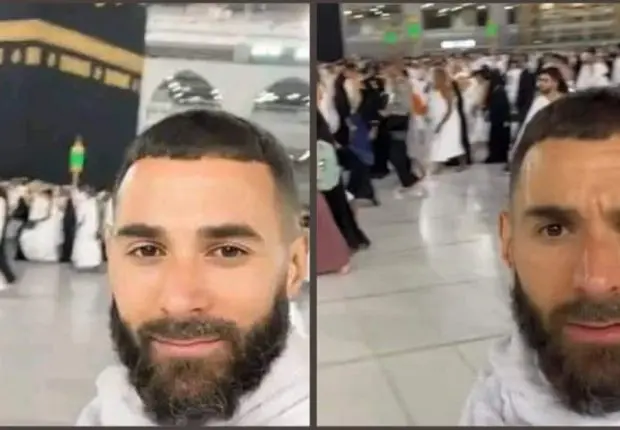 Karim Benzema en lieux saints devant la Mecque, la toile s’enflamme (vidéo)