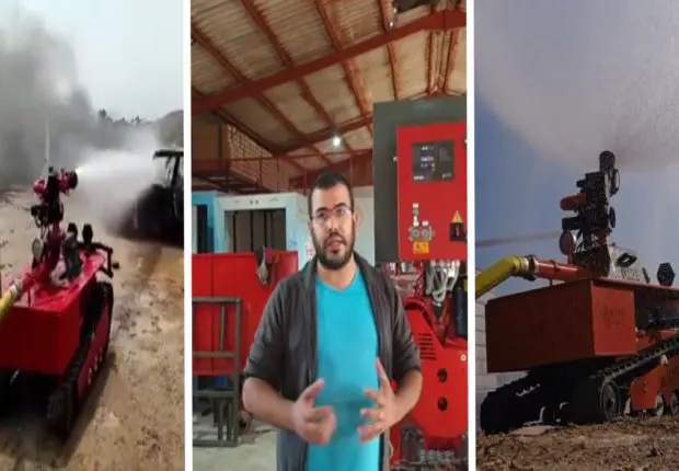 Khaled Basta, l&rsquo;ingénieur à l&rsquo;origine du 1ᵉʳ robot pompier algérien