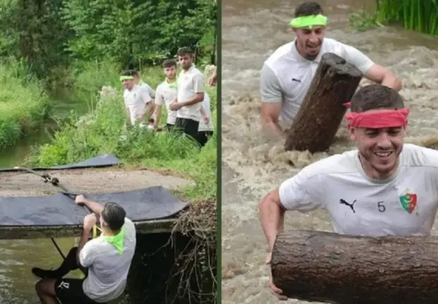 En stage en France, les joueurs du MC Alger soumis à des entrainements militaires (images)