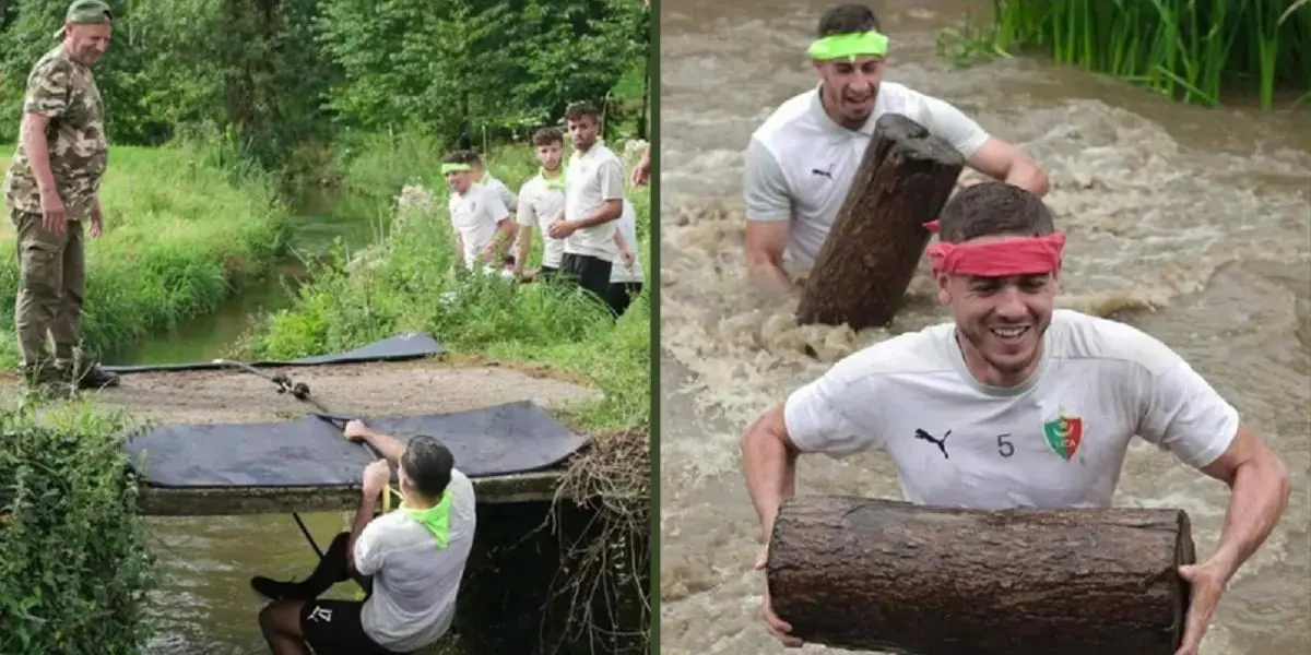 En stage en France, les joueurs du MC Alger soumis à des entrainements militaires (images)