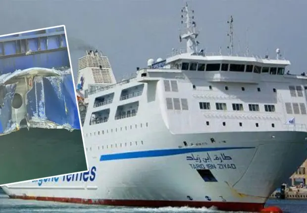 Algérie Ferries : le navire Tariq Ibn Ziyad endommagé suite à un accident à Alicante