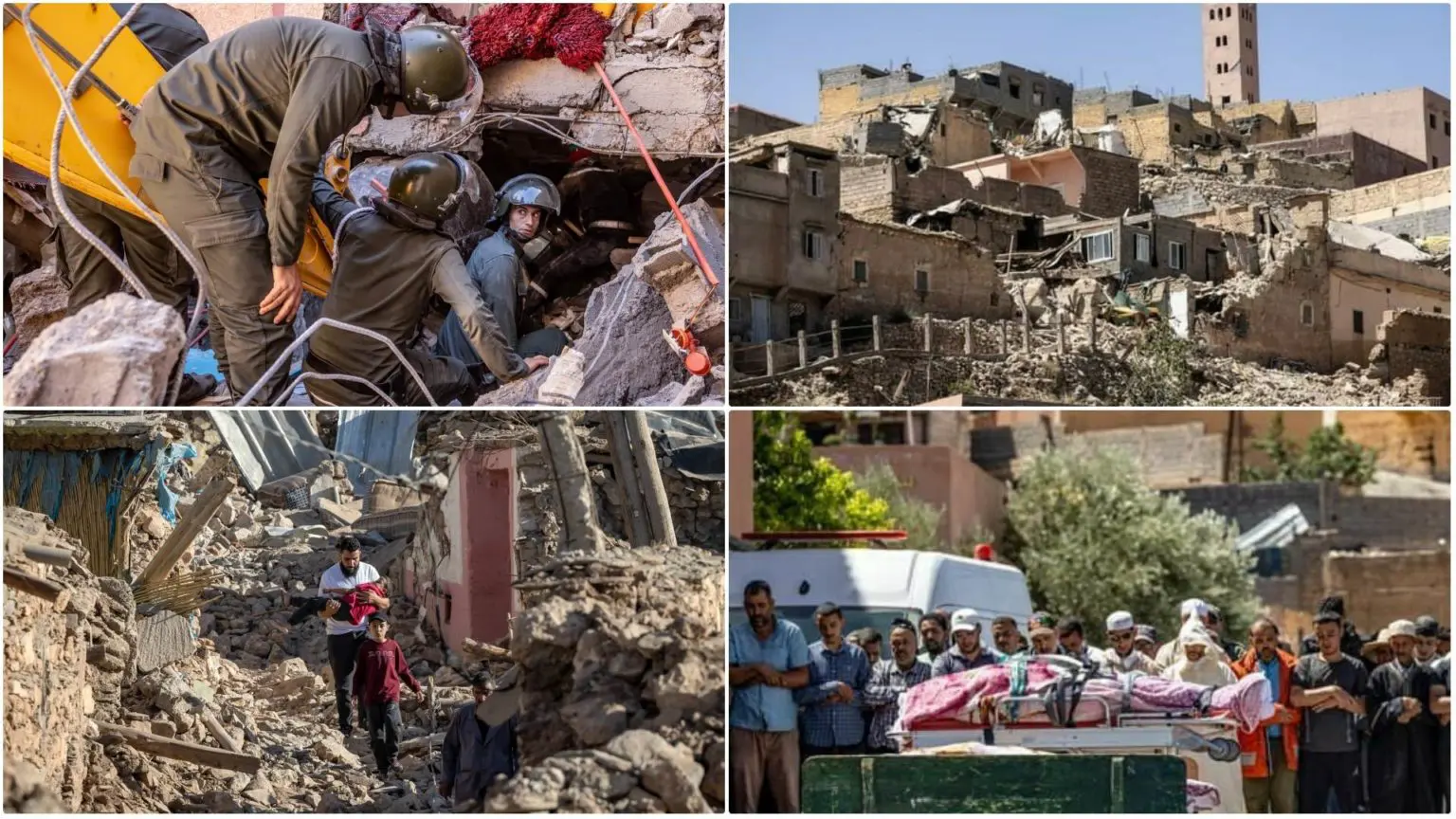 Séisme au Maroc : le bilan franchit les 2000 morts et 1ère aide internationale demandée