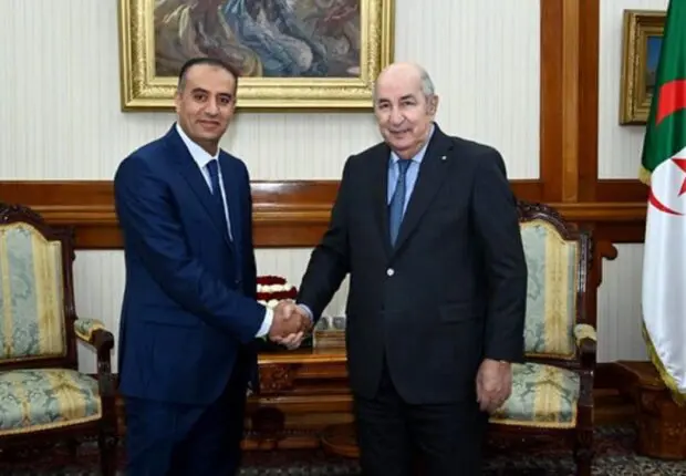 Le président de la république, Tebboune, reçoit le nouveau président de la FAF, Sadi