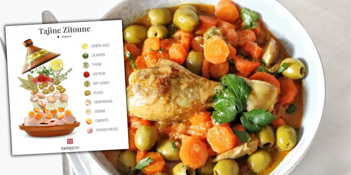 Tajine Zitoune, dans le TOP 10 mondial des meilleurs plats à base de poulet (TasteAtlas)