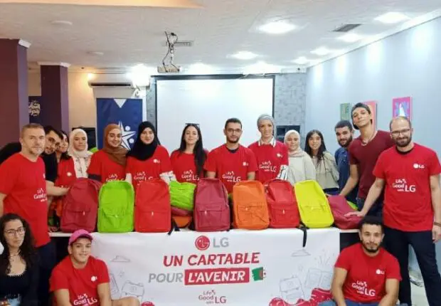 LG Algérie s’associe avec Sidra pour la campagne  «Un cartable pour l’avenir»