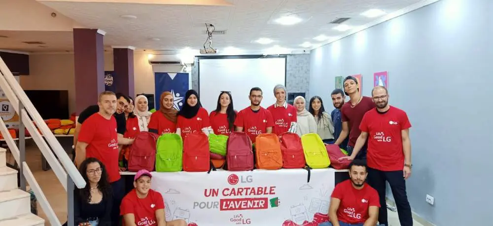 LG Algérie s’associe avec Sidra pour la campagne  «Un cartable pour l’avenir»