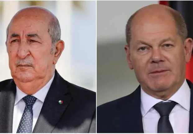 Tebboune reçoit un appel téléphonique du chancelier allemand