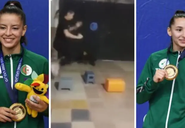 Avec des jerricans et des tabourets, 2 karatékas Algériennes préparent les mondiaux (vidéo)
