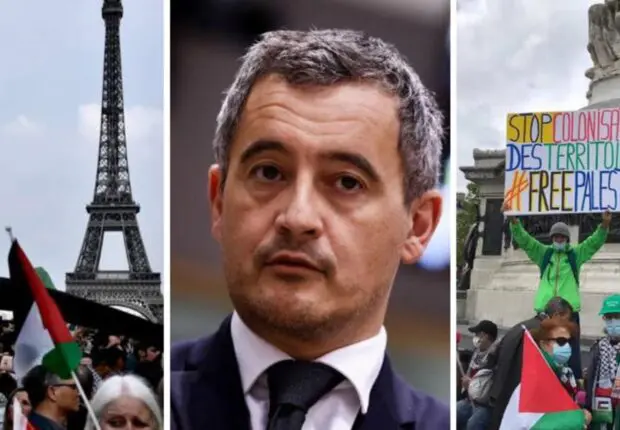 Darmamin ordonne l’interdiction des manifestations pro-palestiniennes et l’interpellation des organisateurs