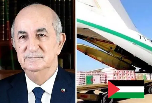 Sur ordre de Tebboune, l’Algérie décide l’envoi d’importantes aides humanitaires à Gaza