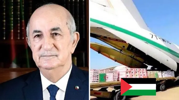 Sur ordre de Tebboune, l’Algérie décide l’envoi d’importantes aides humanitaires à Gaza