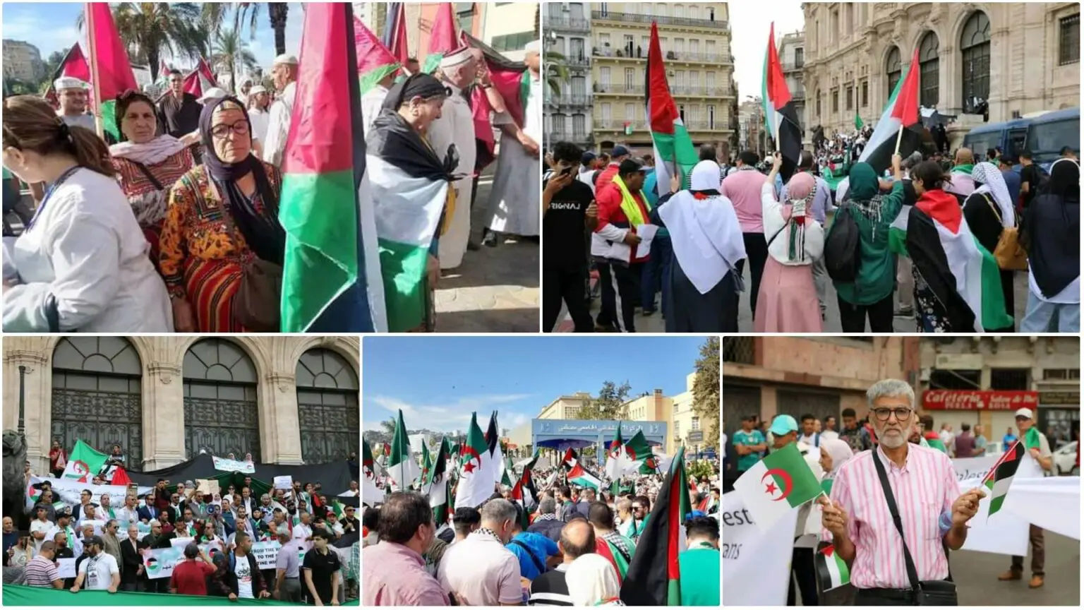 Coup d’envoi des marches en soutien à la Palestine dans toute l’Algérie (Photos et vidéo)