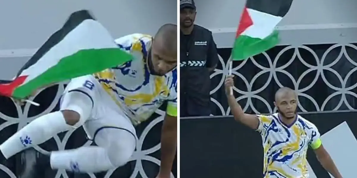 La célébration de Brahimi en soutien à la Palestine fait le tour de la toile (vidéo)
