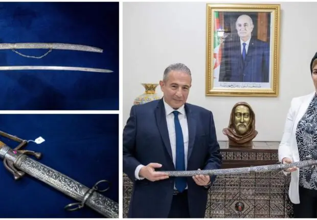 Mis aux enchères à Paris, le sabre de l’Émir Abdelkader récupéré par l’Algérie (IMAGES)