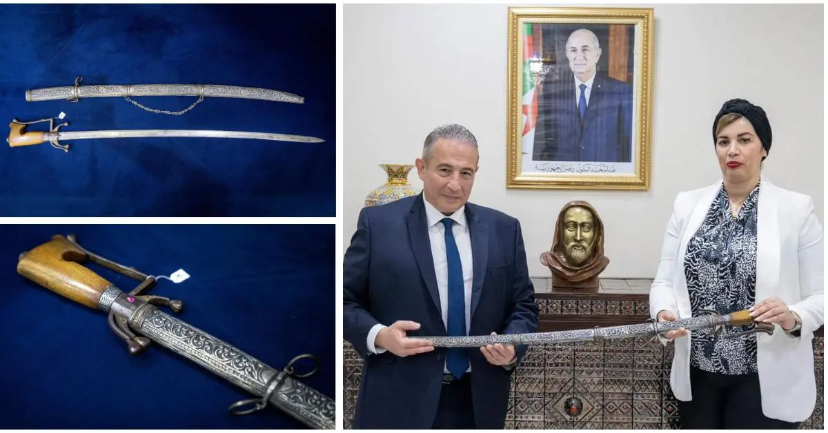 Mis aux enchères à Paris, le sabre de l’Émir Abdelkader récupéré par l’Algérie (IMAGES)