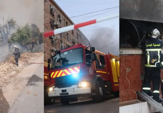 Bilan de la DGPC : plusieurs incendies maitrisés en Algérie