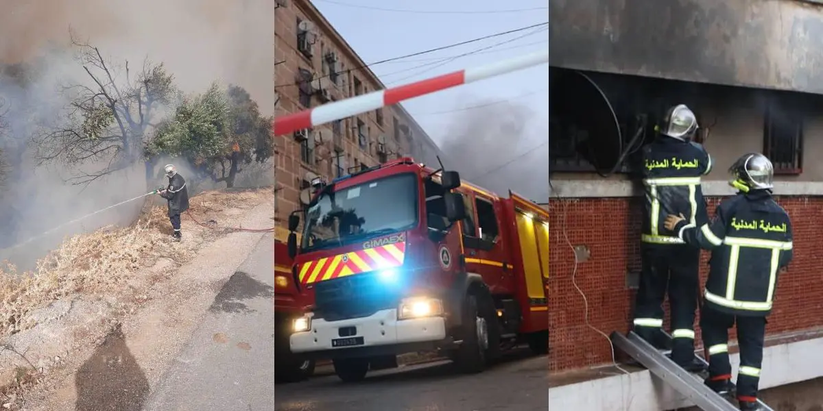 Bilan de la DGPC : plusieurs incendies maitrisés en Algérie