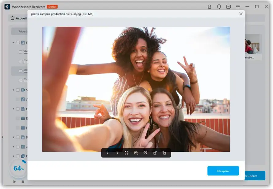 Prévisualisation et enregistrement des fichiers sur Wondershare Recoverit Prévisualisation et enregistrement des fichiers sur Wondershare Recoverit