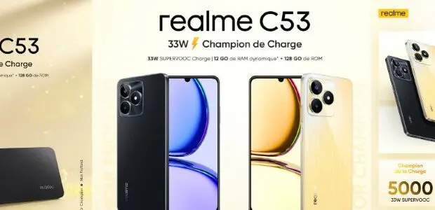 realme C53,un smartphone révolutionnaire: charge rapide et un grand espace de stockage