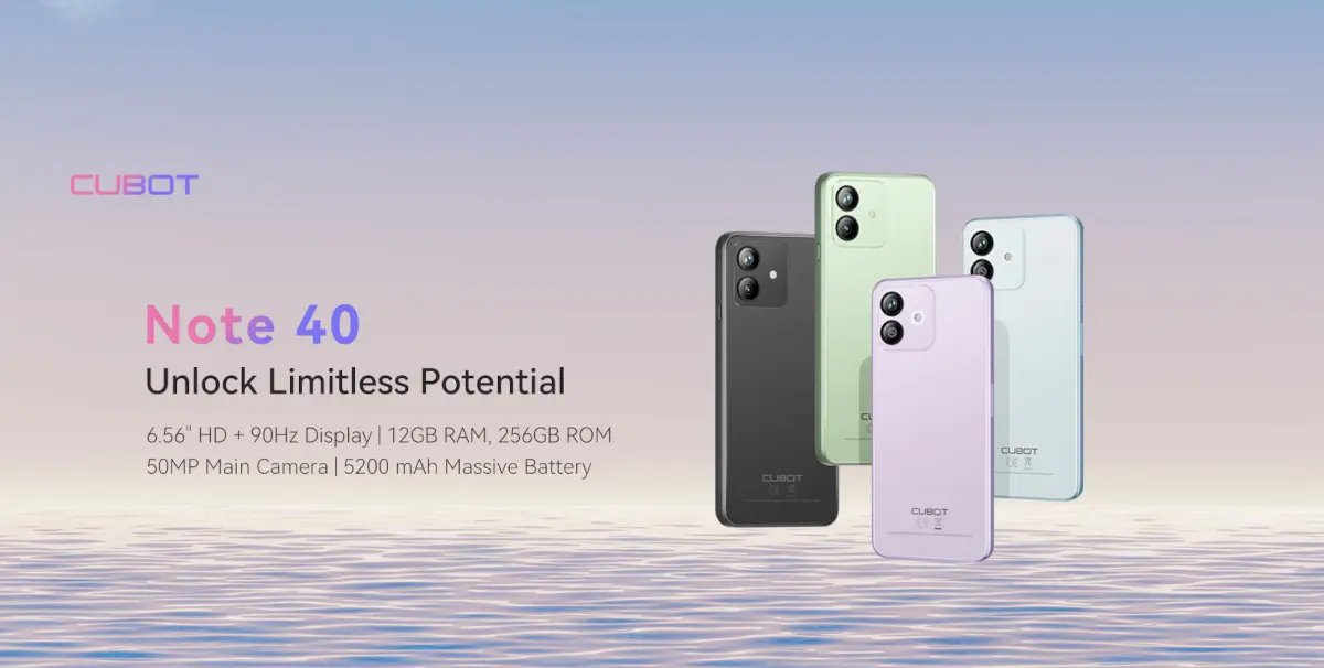 Découvrez le futur de la technologie mobile avec le CUBOT NOTE 40