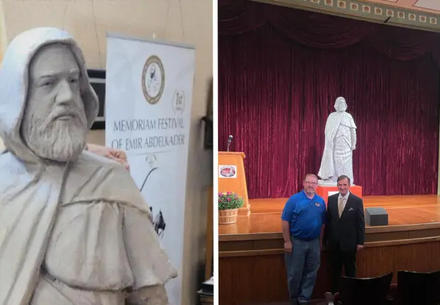 USA : la statue en hommage à l’Émir algérien Abdelkader inaugurée à Iowa