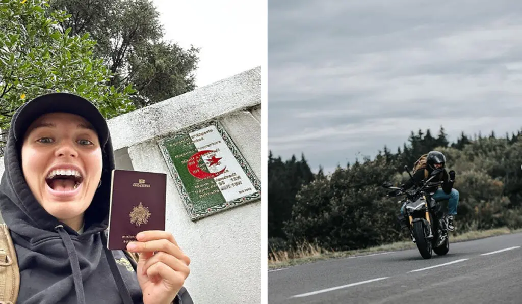 En solo, cette voyageuse française se lance le défi de traverser l&rsquo;Algérie à moto