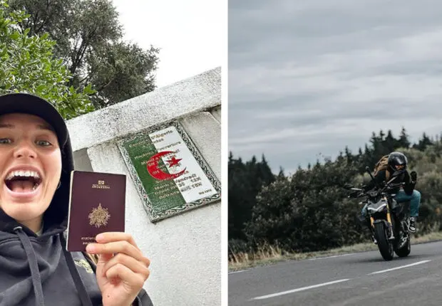 En solo, cette voyageuse française se lance le défi de traverser l’Algérie à moto