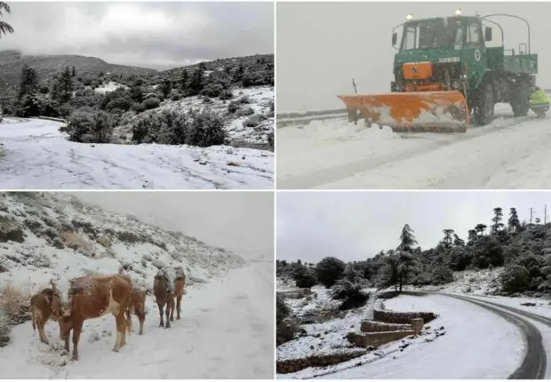 Les premiers flocons de neige couvrent plusieurs régions d&rsquo;Algérie (Vidéos)